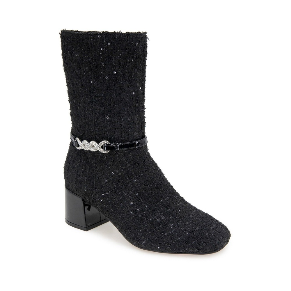 Women's Lacey Mid Shaft Booties by Kenneth Cole Black Size 9 New With Tags
